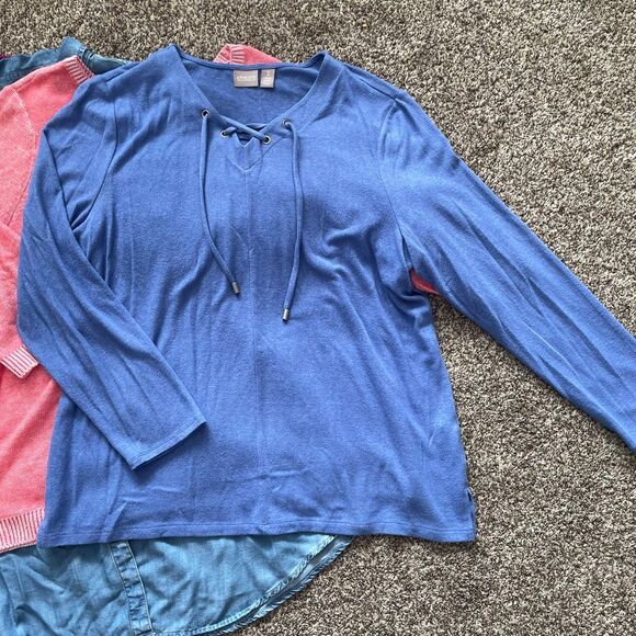 Chico’s size 3 (XL) spring tops shirts - Picture 10 of 13